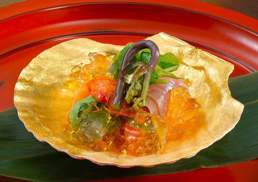 弥生の貝合せ 美味酢ジェリーかけ　～ ３月の先附 ～