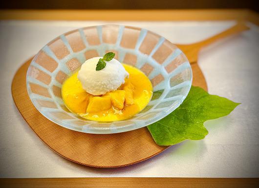 アップルマンゴーのプリン　～ ６月のデザート ～