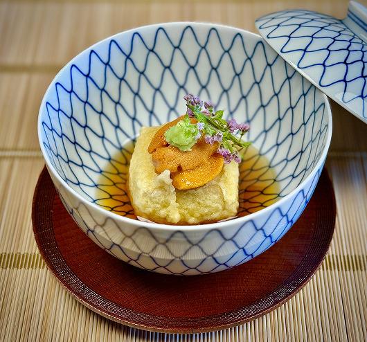 胡麻天とうふ　～ ７月の箸染め ～
