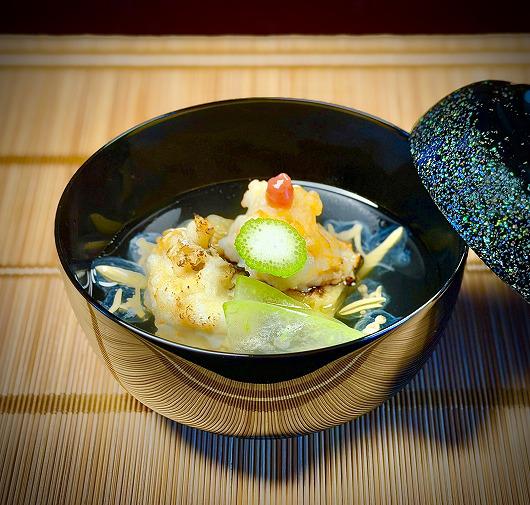 炙り鱧 焼き茄子椀　～ ８月の御椀 ～