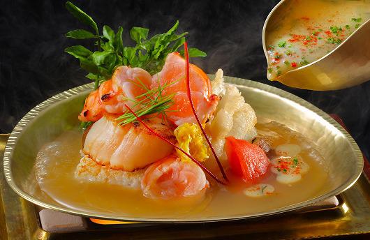 伊勢海老の濃旨出汁 香草海老ミソソース　～ ９月の吟味特撰 ～