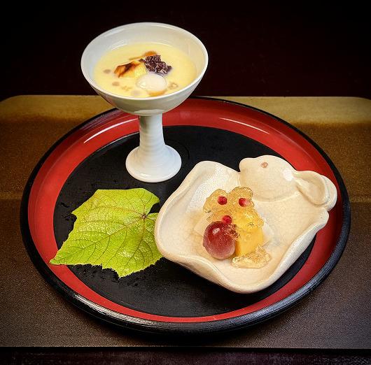 和栗しるこ と 水菓子　～ ９月のデザート ～